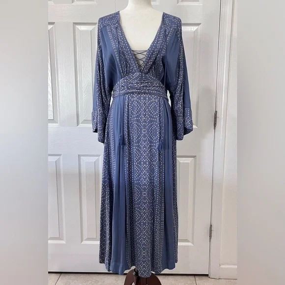Free People Modern Kimono Boho Dress Size 8 - Picture 1 of 12